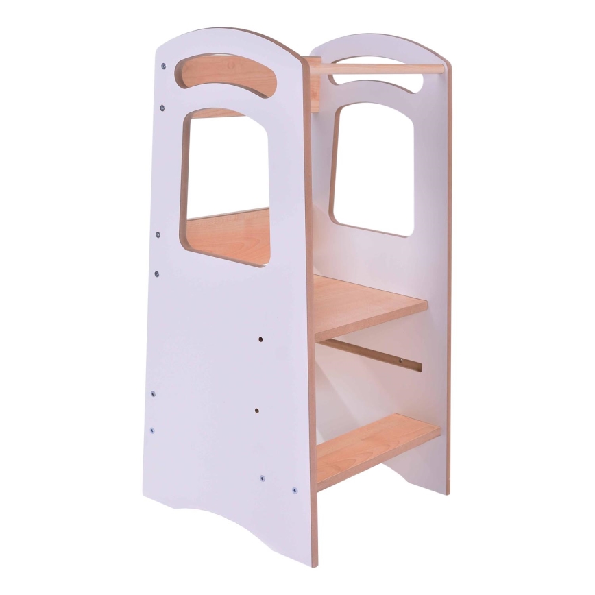 Learning tower THOMAS white/maple