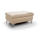 Leather stool SALERNO II 66x100 cm beige