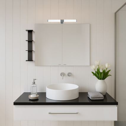 LED 2-in-1 bathroom mirror light APA LED/6W/230V 40 cm IP44 polished chrome