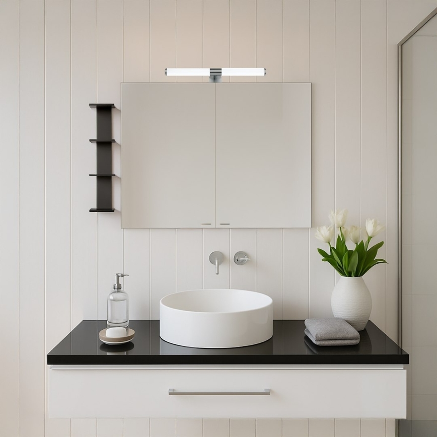 LED 2-in-1 bathroom mirror light APA LED/6W/230V 40 cm IP44 polished chrome