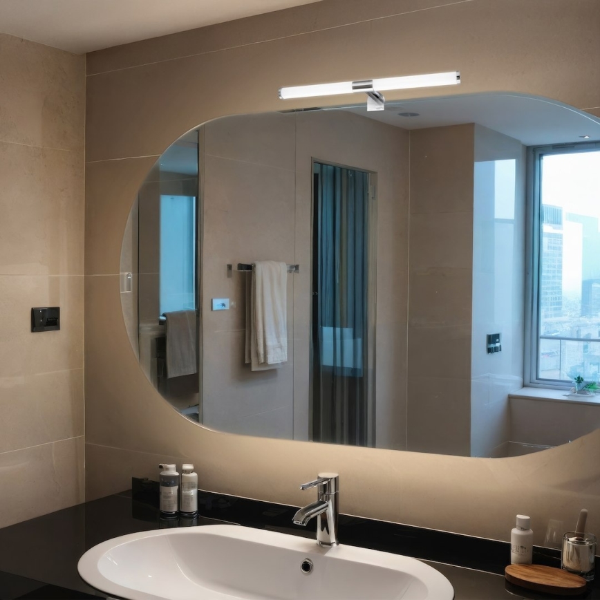 LED 2-in-1 bathroom mirror light APA LED/6W/230V 40 cm IP44 polished chrome