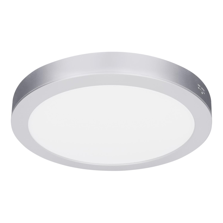 LED 2-in-1 Surface/Recessed Panel 18W/230V 3000/4000/6000K dia. 22,5 cm IP54 Silver