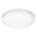 LED 2-in-1 surface/recessed panel 18W/230V 3000/4000/6000K Ø22.5 cm IP54 white