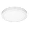 LED 2-in-1 surface/recessed panel, 24W/230V, 3000/4000/6000K, Ø 30 cm, IP54, white