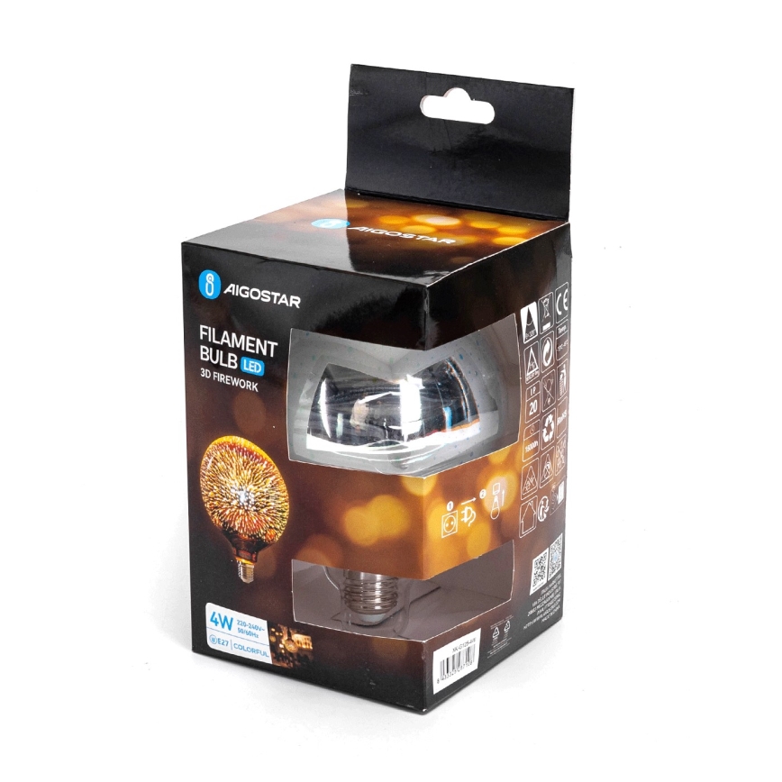 LED 3D Decorative bulb E27/4W/230V - Aigostar