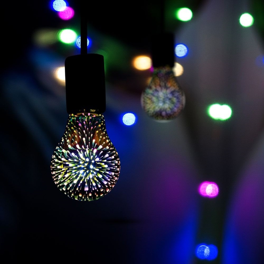 LED 3D Decorative bulb FILAMENT A60 E27/3W/230V 3000K