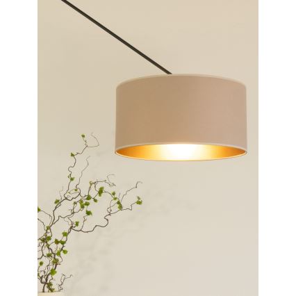 LED Adjustable Rod Pendant Light GORTA 1xE27/60W/230V Beige/Gold