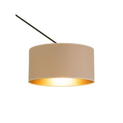LED Adjustable Rod Pendant Light GORTA 1xE27/60W/230V Beige/Gold