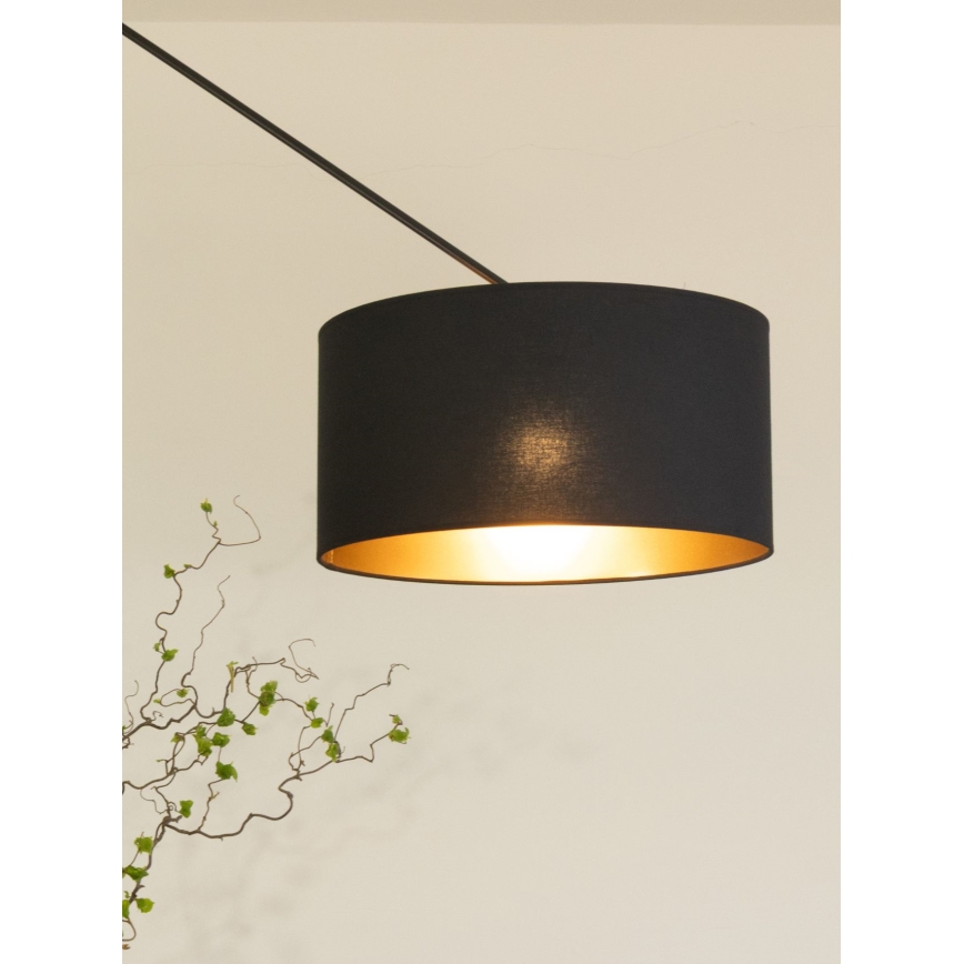 LED Adjustable Rod Pendant Light GORTA 1xE27/60W/230V Black/Gold