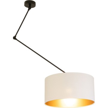 LED Adjustable Rod Pendant Light GORTA 1xE27/60W/230V White/Gold