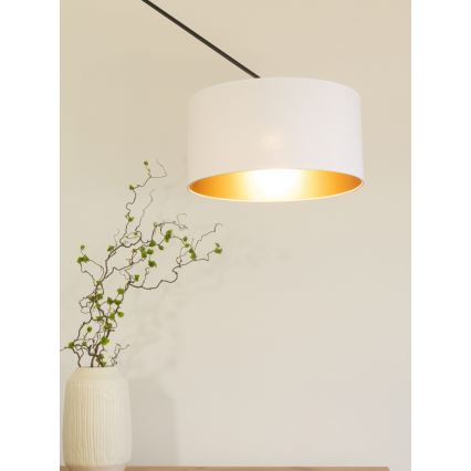 LED Adjustable Rod Pendant Light GORTA 1xE27/60W/230V White/Gold
