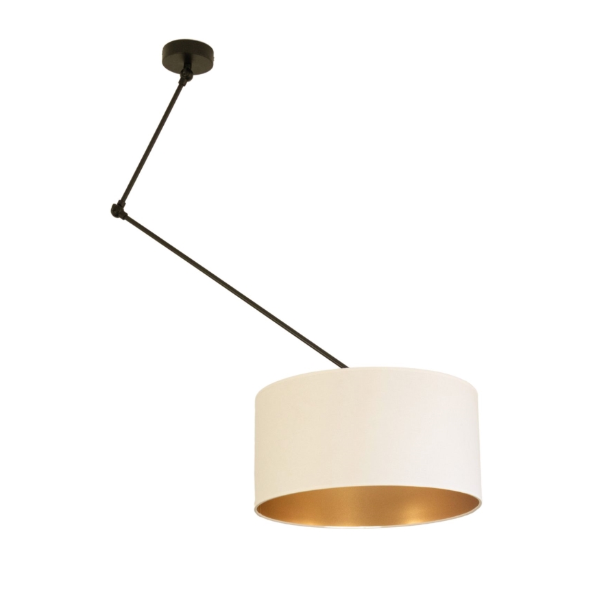LED Adjustable Rod Pendant Light GORTA 1xE27/60W/230V White/Gold