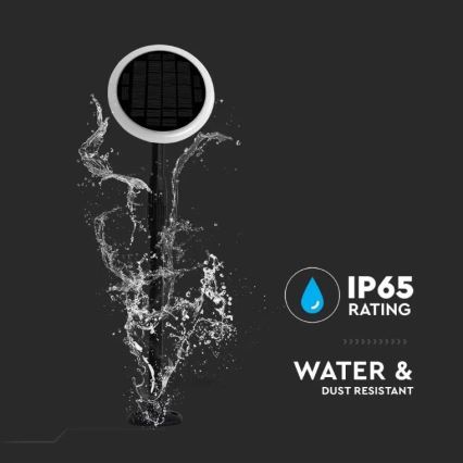 LED Adjustable solar lamp GARDEN LED/8W/5V 60-129 cm 3000K IP65