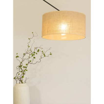 LED Adjustable Stem Pendant GORTA 1xE27/60W/230V jute