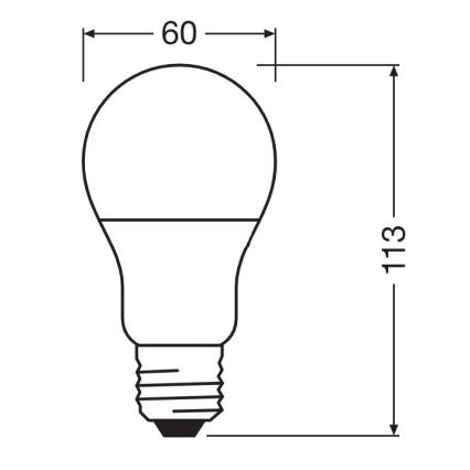 LED Antibacterial bulb A60 E27/8,5W/230V 4000K - Osram