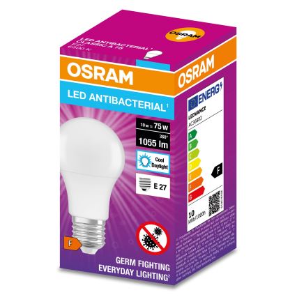 LED Antibacterial bulb A75 E27/10W/230V 6500K - Osram