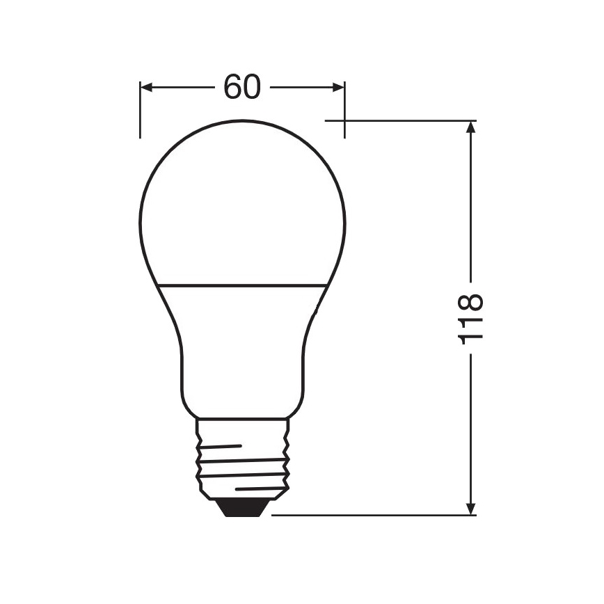 LED Antibacterial bulb A75 E27/10W/230V 6500K - Osram