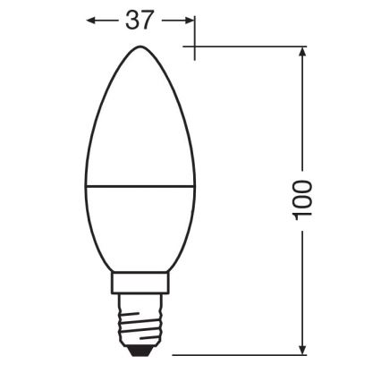 LED Antibacterial bulb B40 E14/4,9W/230V 4000K - Osram