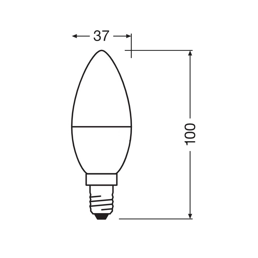 LED Antibacterial bulb B40 E14/4,9W/230V 4000K - Osram
