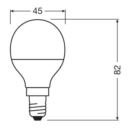 LED Antibacterial bulb P40 E14/4,9W/230V 4000K - Osram