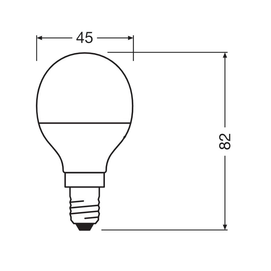 LED Antibacterial bulb P40 E14/4,9W/230V 4000K - Osram