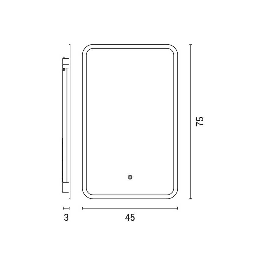 LED Bathroom backlit mirror LED/18W/230V 4000K IP44