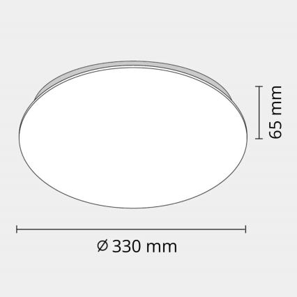 LED Bathroom ceiling light ADAR LED/12W/230V IP44 4000K