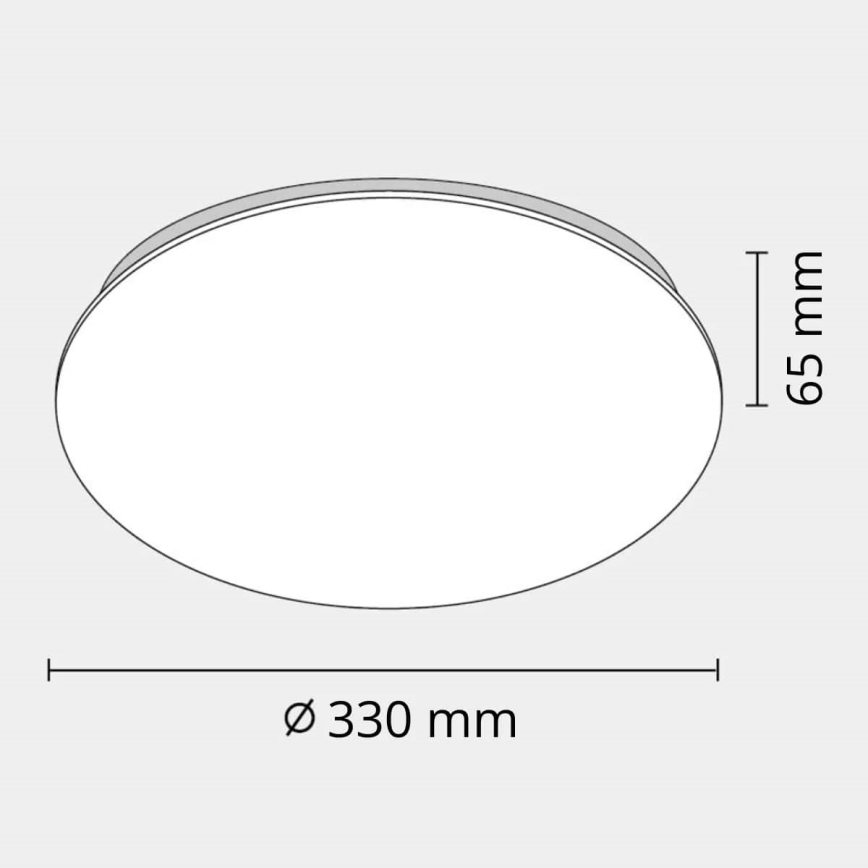 LED Bathroom ceiling light ADAR LED/12W/230V IP44 4000K