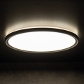 LED Bathroom ceiling light AZPO LED/11,8W/230V d. 22,5 cm IP54 black