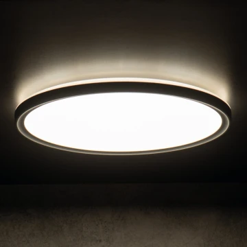 LED Bathroom ceiling light AZPO LED/11,8W/230V d. 22,5 cm IP54 black