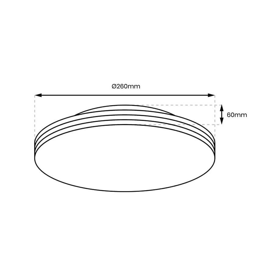 LED Bathroom ceiling light BEVER LED/10W/230V 4000K d. 26 cm IP44