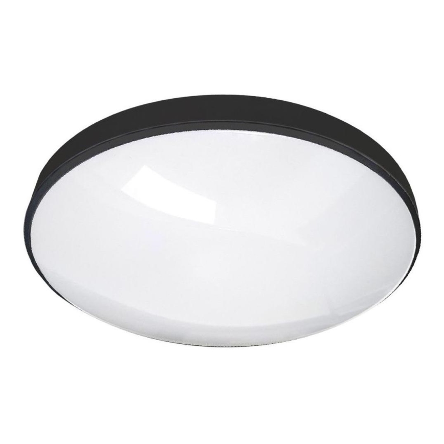 LED Bathroom ceiling light CIRCLE LED/12W/230V 4000K d. 25 cm IP44 black