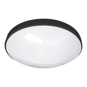 LED Bathroom ceiling light CIRCLE LED/18W/230V 4000K d. 30 cm IP44 black