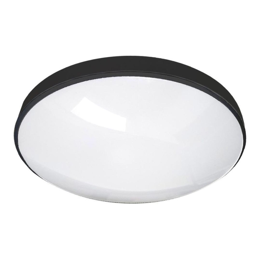 LED Bathroom ceiling light CIRCLE LED/18W/230V 4000K d. 30 cm IP44 black