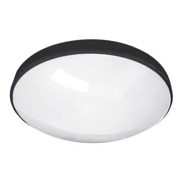 LED Bathroom ceiling light CIRCLE LED/24W/230V 4000K d. 37 cm IP44 black