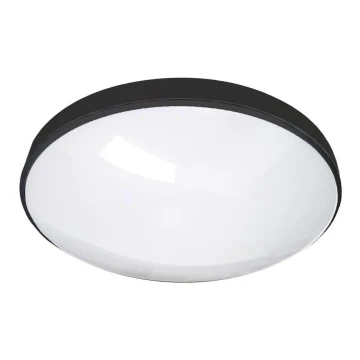 LED Bathroom ceiling light CIRCLE LED/24W/230V 4000K d. 37 cm IP44 black