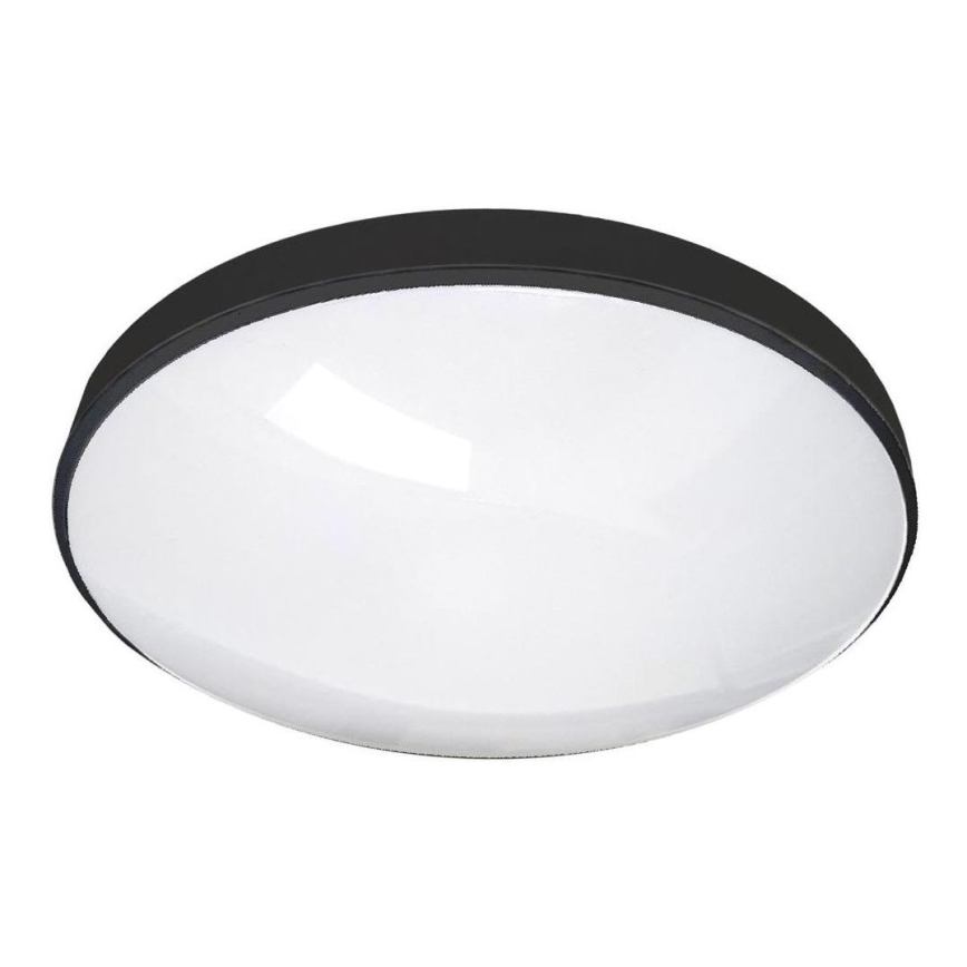 LED Bathroom ceiling light CIRCLE LED/24W/230V 4000K d. 37 cm IP44 black