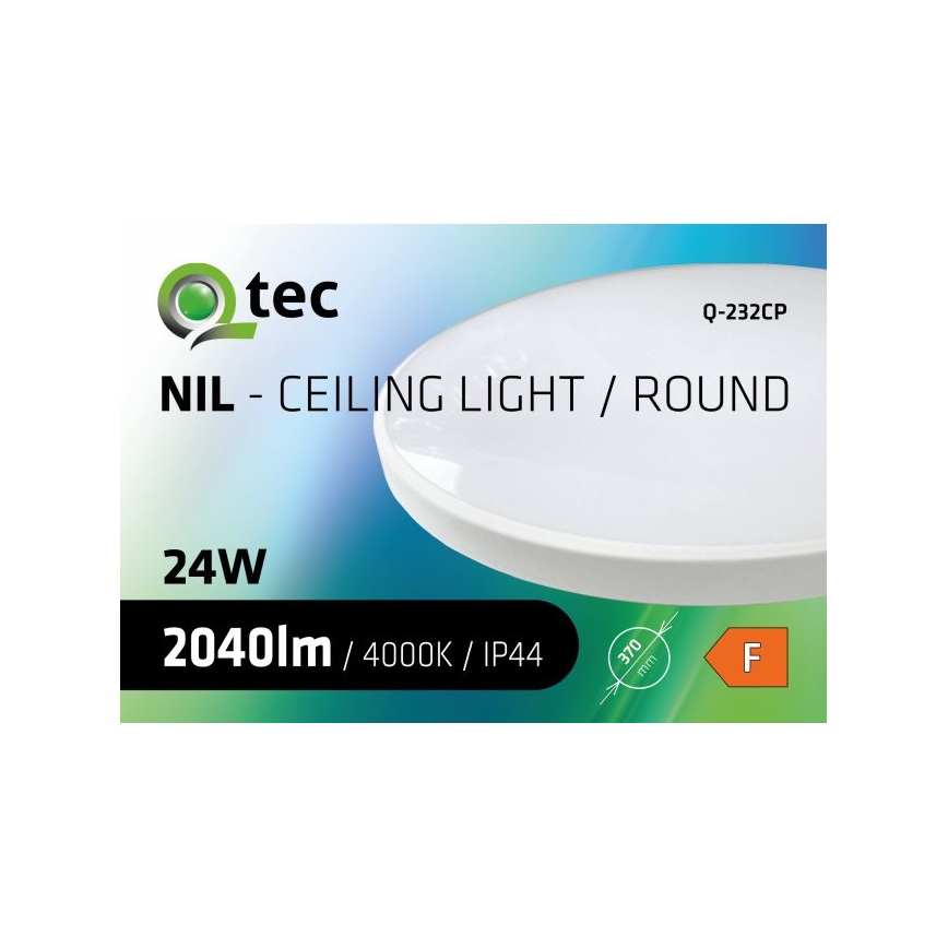 LED Bathroom ceiling light CIRCLE LED/24W/230V 4000K d. 37 cm IP44 white