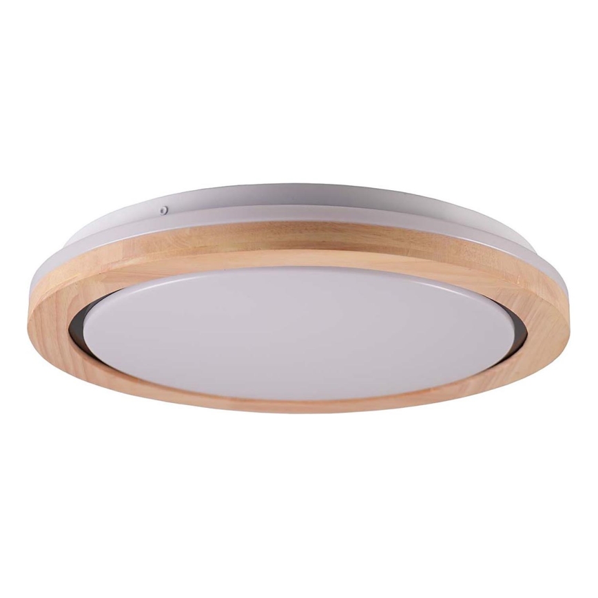 LED Bathroom ceiling light DAREK LED/24W/230V d. 39 cm IP44 oak
