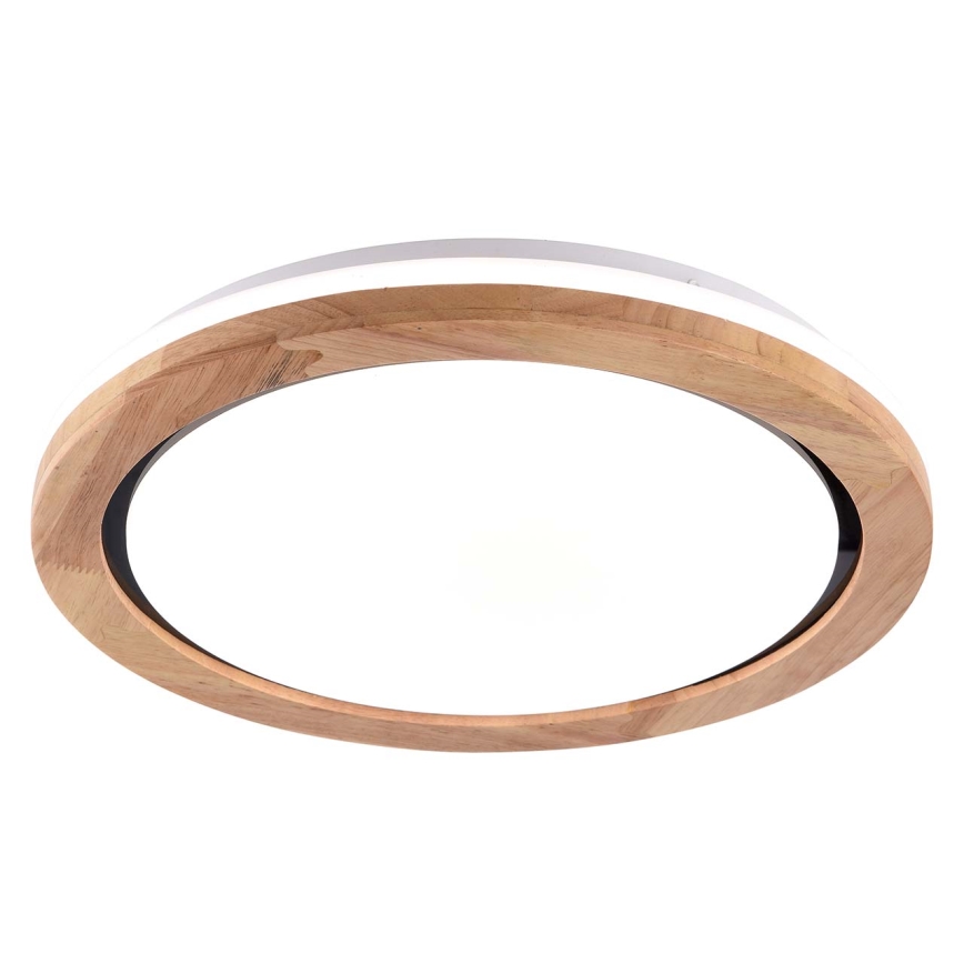 LED Bathroom ceiling light DAREK LED/24W/230V d. 39 cm IP44 oak