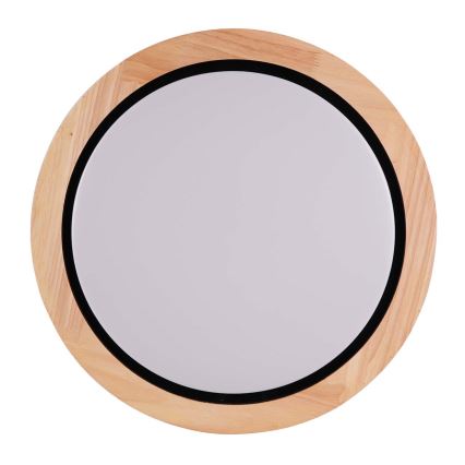 LED Bathroom ceiling light DAREK LED/24W/230V d. 39 cm IP44 oak