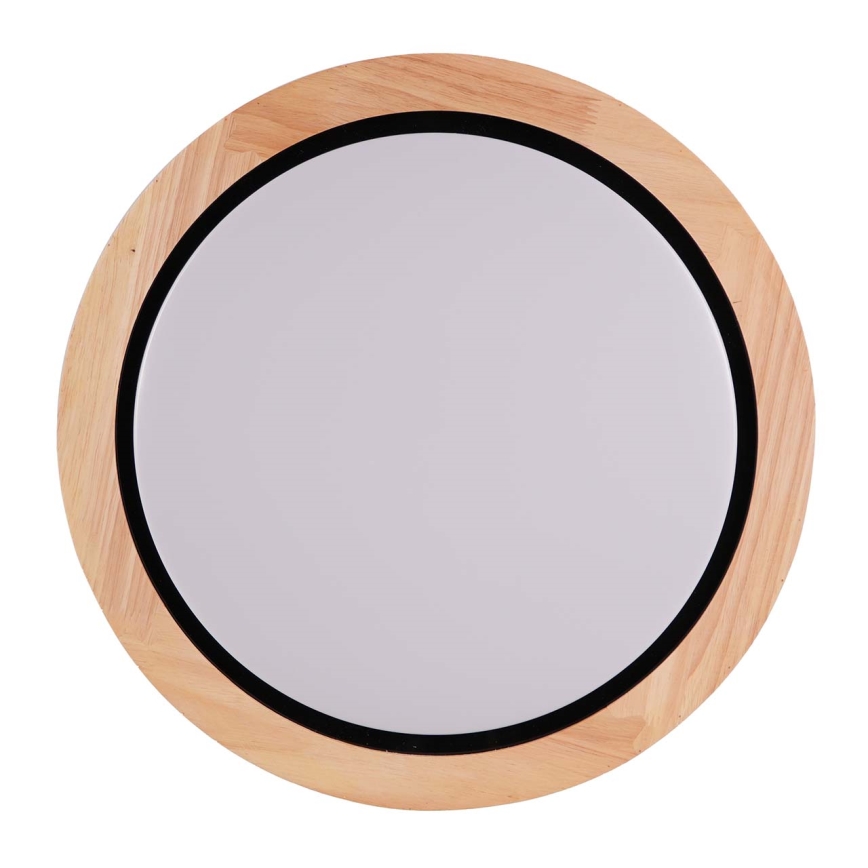 LED Bathroom ceiling light DAREK LED/24W/230V d. 39 cm IP44 oak
