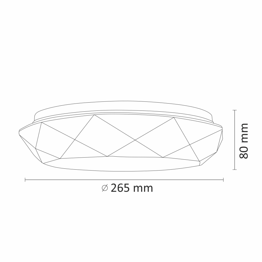 LED Bathroom ceiling light GALAXY LED/12W/230V IP44