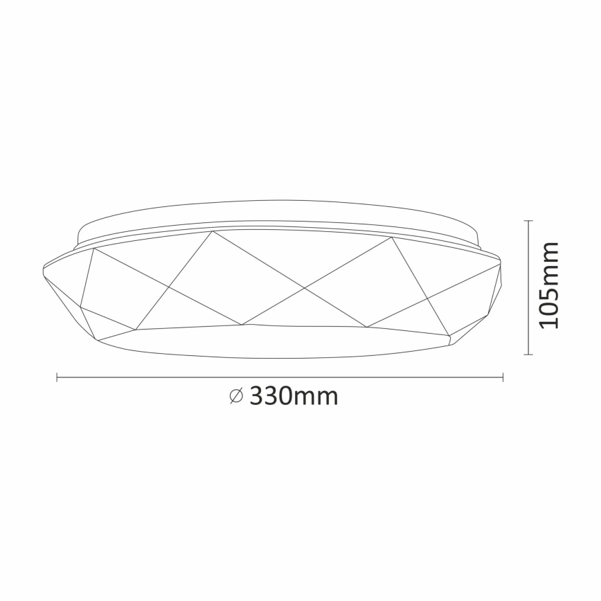 LED Bathroom ceiling light GALAXY LED/17W/230V IP44