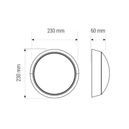 LED Bathroom ceiling light LED/11W/230V IP40