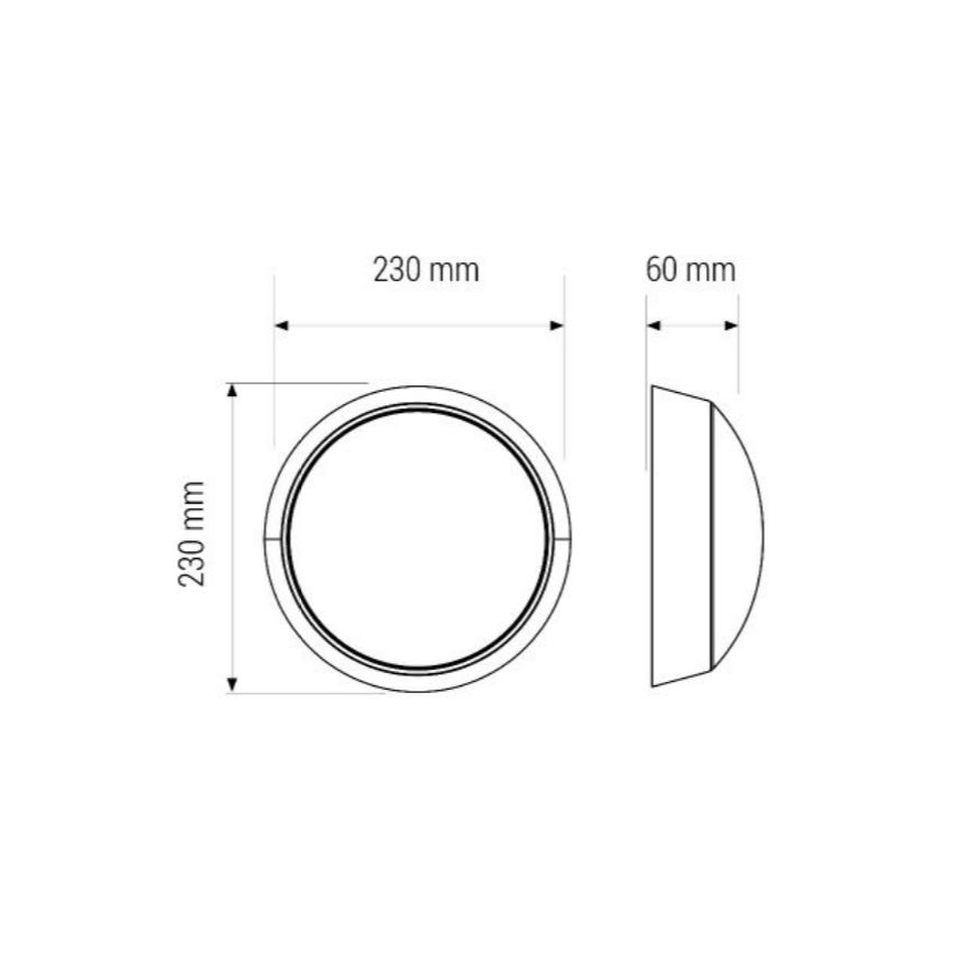 LED Bathroom ceiling light LED/11W/230V IP40
