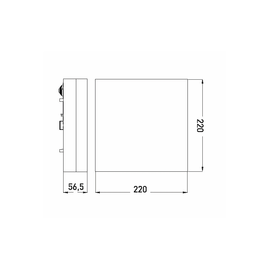 LED Bathroom ceiling light LED/12W/230V 3000/4000/6000K 22x22 cm IP44
