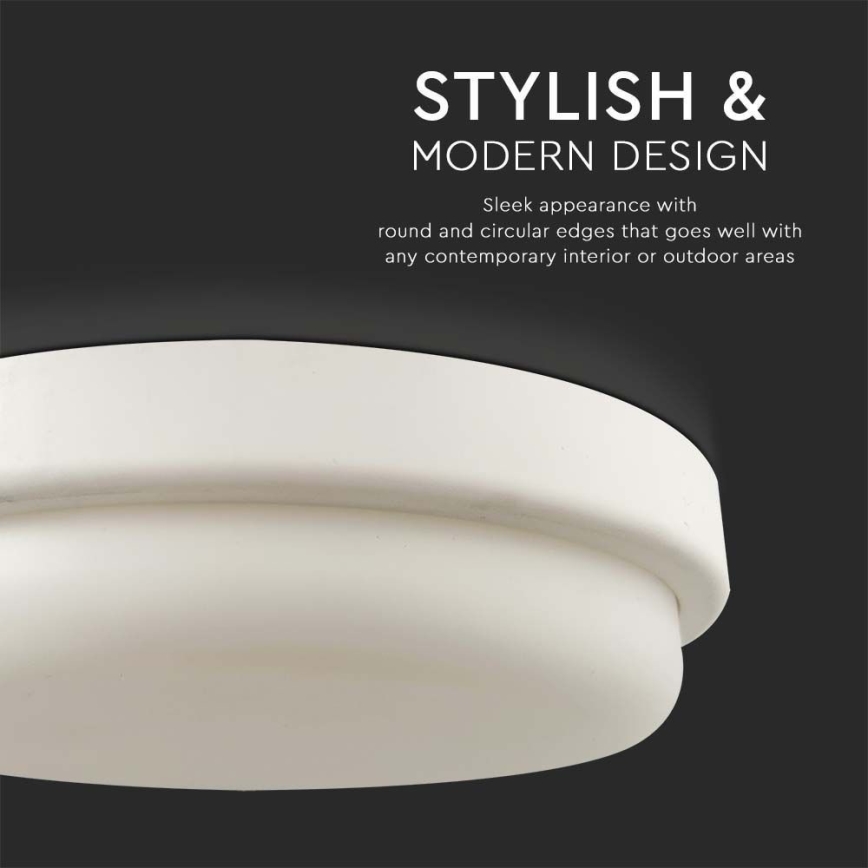 LED Bathroom ceiling light LED/12W/230V 3000K IP54