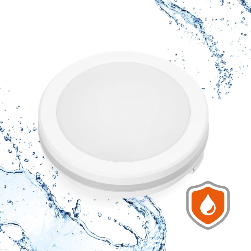 LED Bathroom ceiling light LED/12W/230V 3000/4000/6500K IP65 d. 20 cm white