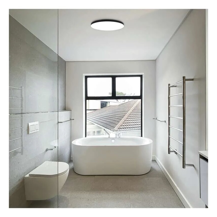 LED Bathroom ceiling light LED/15W/230V 3000/4000/5700K IP55 black